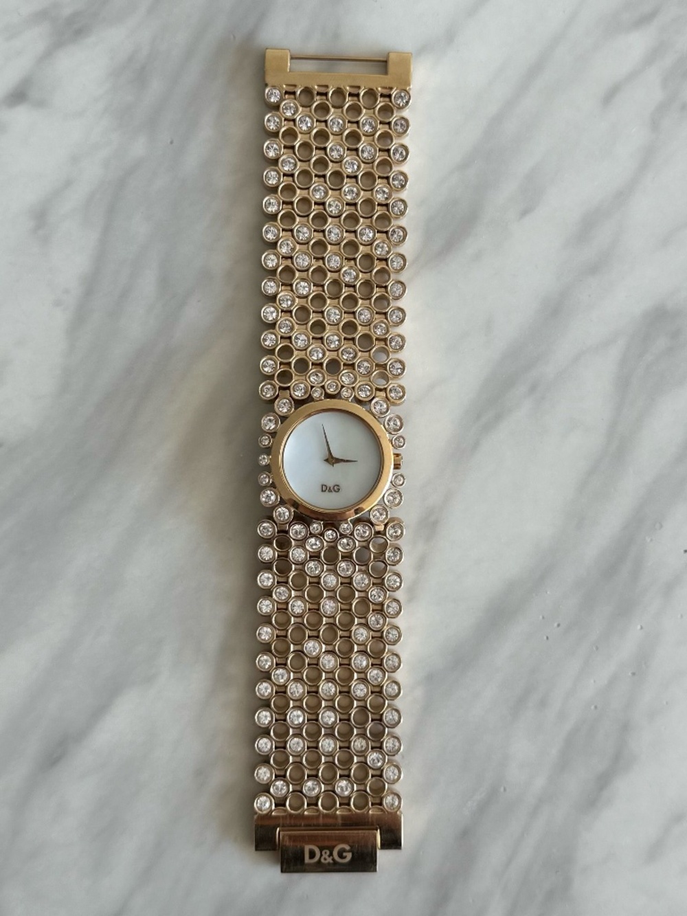 Dolce & Gabbana Risky Crystal Cuff Bracelet Watch DW0245